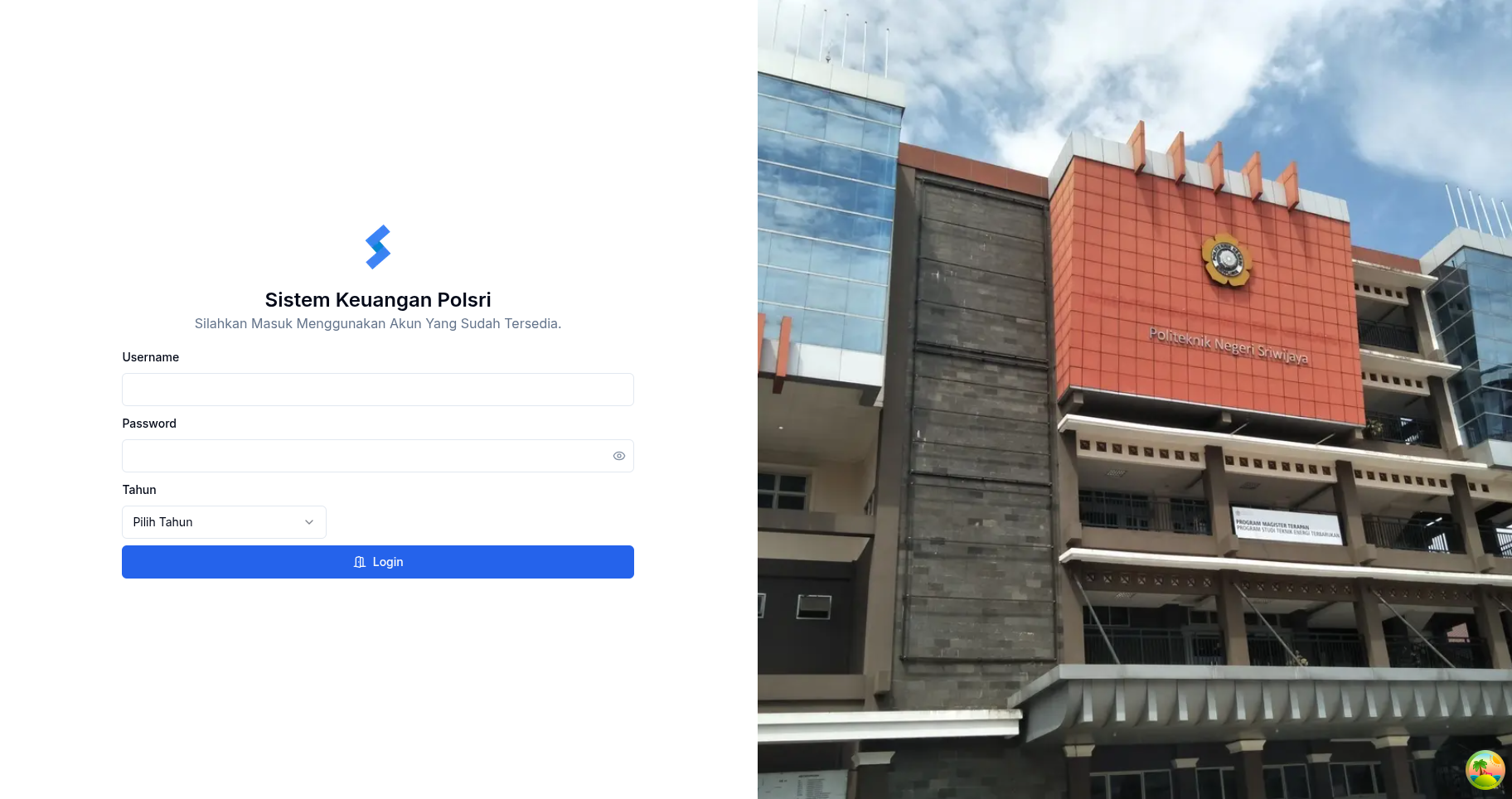 Sriwijaya State Polytechnic Financial Information Systems / Sistem Keuangan (SIMKEU)